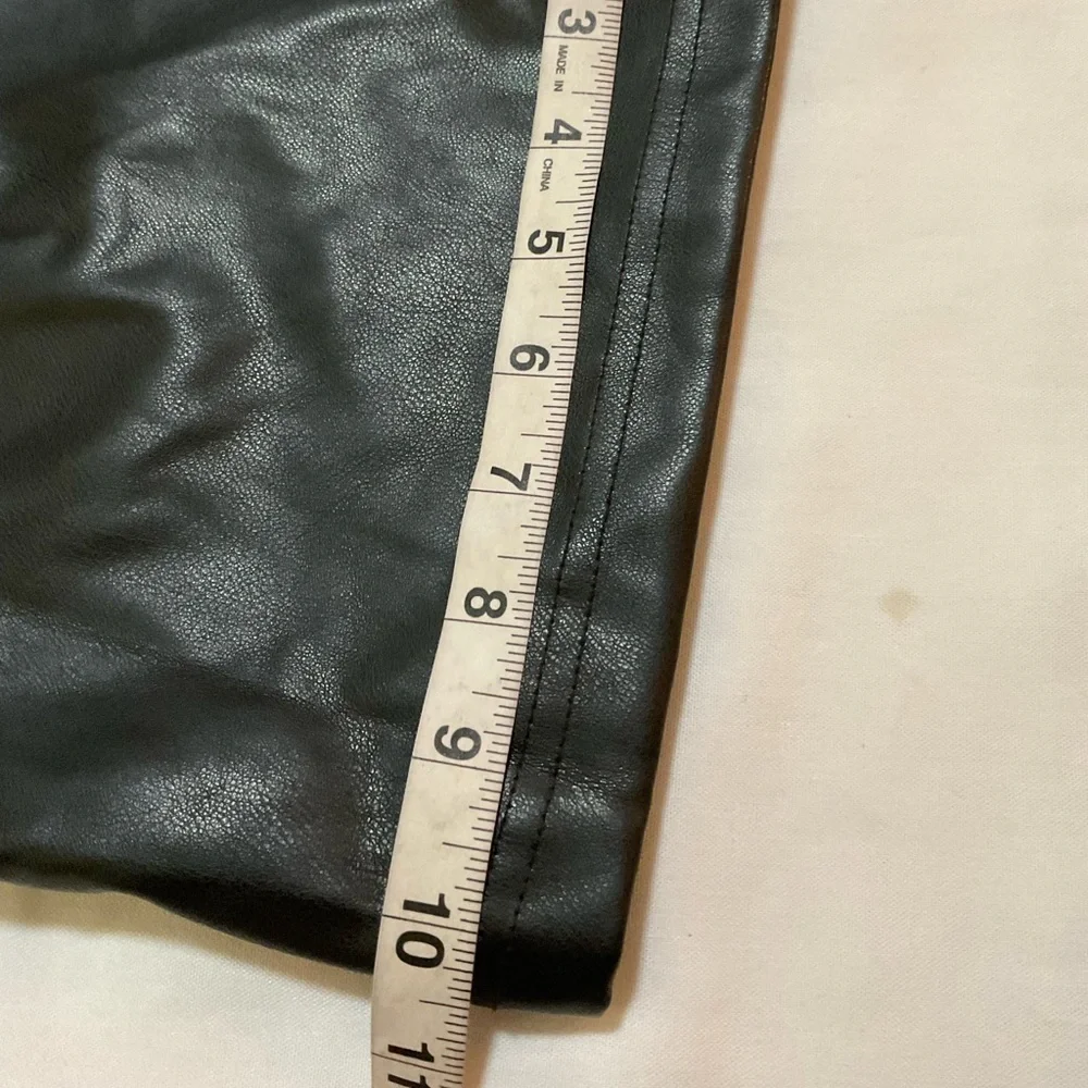 VILIGO Faux Leather Pants Black XXL